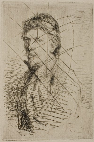 オーギュスト・デラートル、プリンター 作： James Abbott McNeill Whistler