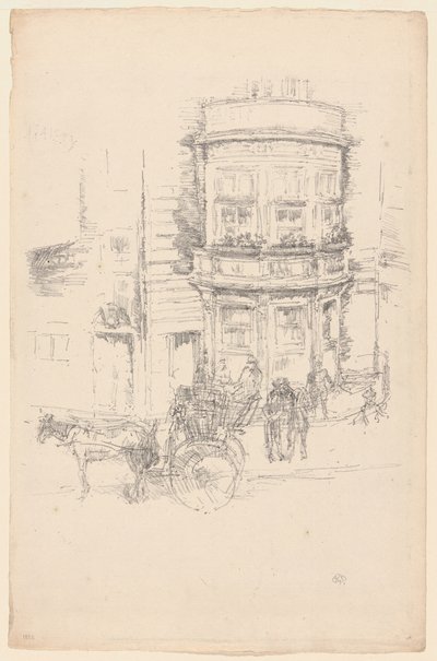 ゲイエティ シアターの裏側 作： James Abbott McNeill Whistler