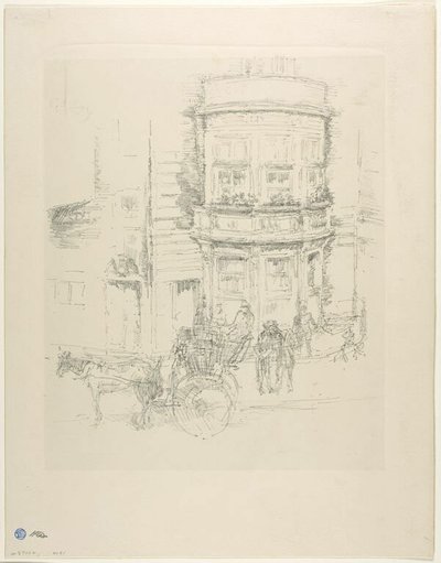 ガイエティ劇場裏 作： James McNeill Whistler
