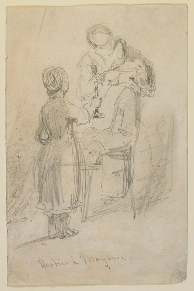 マインツの床屋 作： James Abbott McNeill Whistler