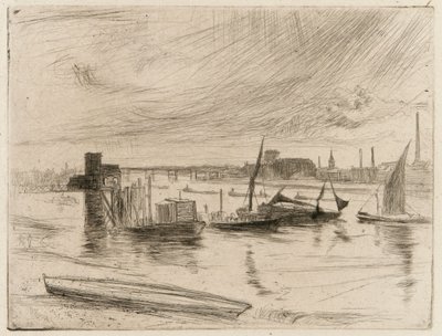バタシー ドーン (カドガン ピア) 作： James Abbott McNeill Whistler