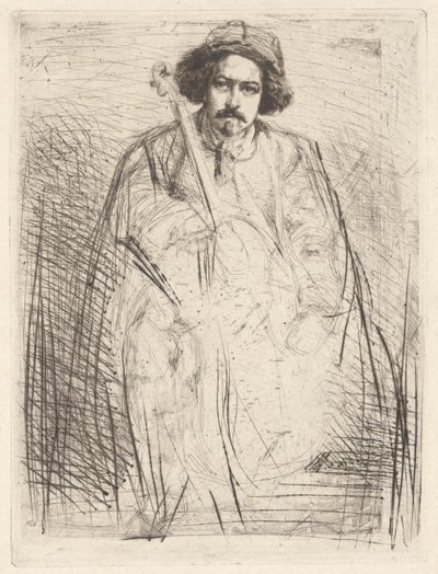 Becquet (The Fiddler)、から 作： James Abbott McNeill Whistler