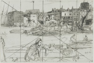 ブラック ライオン ワーフ 作： James Abbott McNeill Whistler