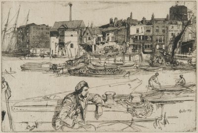 ブラック ライオン ワーフ 作： James Abbott McNeill Whistler