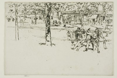 大通りポワソニエール、パリ 作： James McNeill Whistler