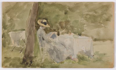 ガーデンでの朝食 作： James Abbott McNeill Whistler