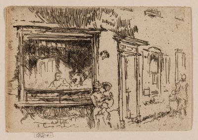 ケント州サンドウィッチの肉屋 作： James McNeill Whistler
