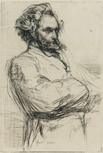 C.L.ドルーエ、彫刻家 作： James Abbott McNeill Whistler
