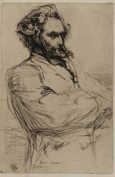 C.L.ドルーエ、彫刻家 作： James Abbott McNeill Whistler