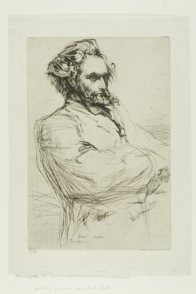 C.L.ドルーエ、彫刻家 作： James Abbott McNeill Whistler