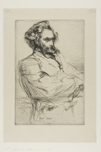 C.L.ドルーエ、彫刻家 作： James Abbott McNeill Whistler