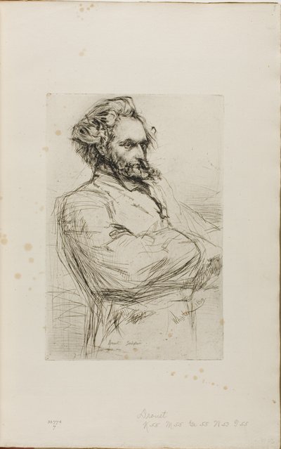 C.L.ドルーエ、彫刻家 作： James Abbott McNeill Whistler