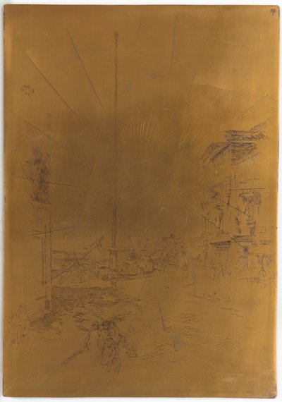 <em>The Little Mast</em> のキャンセルされた印刷版 作： James Abbott McNeill Whistler