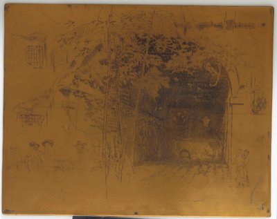 <em>The Traghetto, No. 2</em>の印刷版がキャンセルされました 作： James Abbott McNeill Whistler