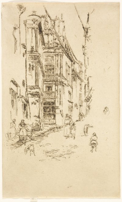 ロッシュ、シャンゼリゼ 作： James McNeill Whistler