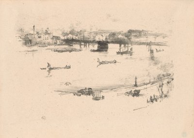 チャリング クロス鉄道橋 作： James Abbott McNeill Whistler