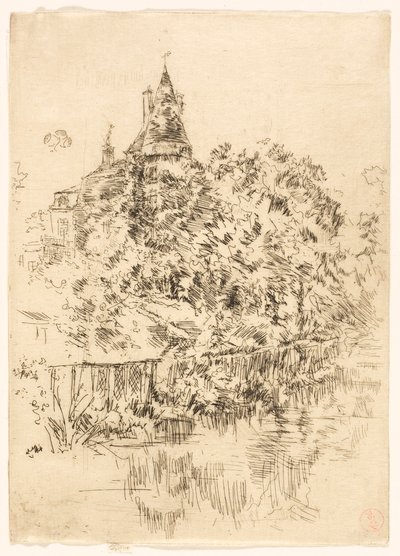 ヴェルヌイユ城、トゥレーヌ 作： James McNeill Whistler