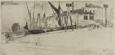 チェルシー ワーフ 作： James Abbott McNeill Whistler
