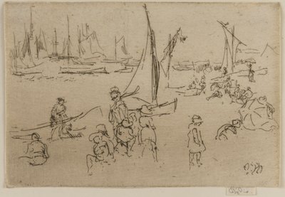 子供たち、ポーツマス 作： James Abbott McNeill Whistler