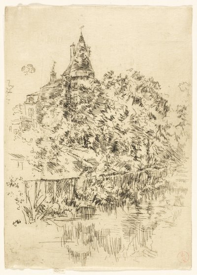 ヴェルヌイユ城、トゥレーヌ 作： James Abbott McNeill Whistler