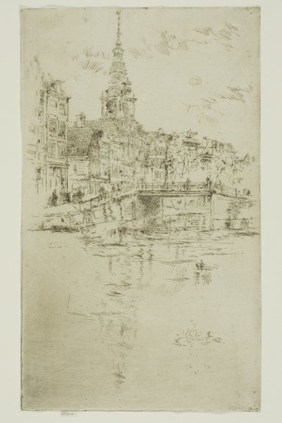 教会、アムステルダム 作： James Abbott McNeill Whistler