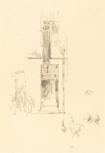 コックス アンド ヘンズ、オテル コルベール 作： James Abbott McNeill Whistler