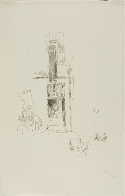 コックス アンド ヘンズ、オテル コルベール 作： James Abbott McNeill Whistler