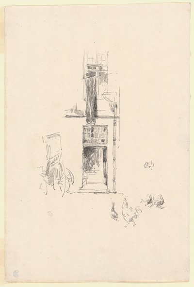 コックス アンド ヘンズ、オテル コルベール 作： James Abbott McNeill Whistler