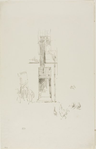 コックス アンド ヘンズ、オテル コルベール 作： James Abbott McNeill Whistler