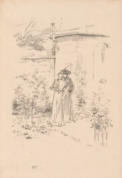庭の自信 作： James Abbott McNeill Whistler