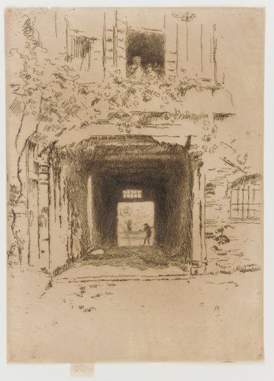 戸口とつる 作： James Abbott McNeill Whistler