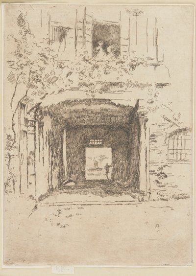 戸口とつる 作： James Abbott McNeill Whistler