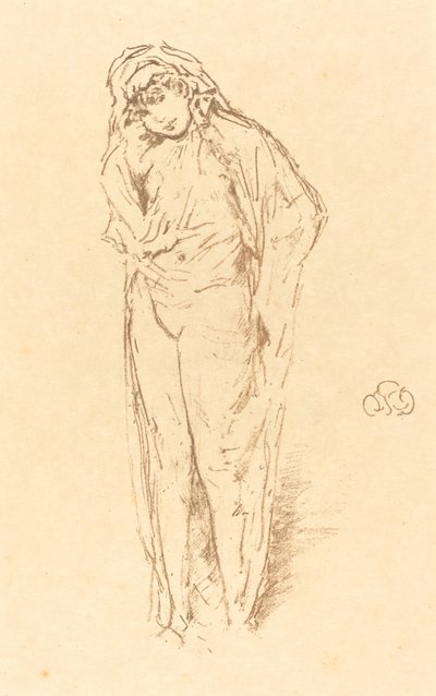 ドレープフィギュア、立ち 作： James Abbott McNeill Whistler