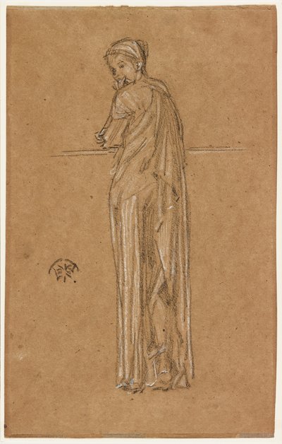 ドレープフィギュア立ち 作： James Abbott McNeill Whistler