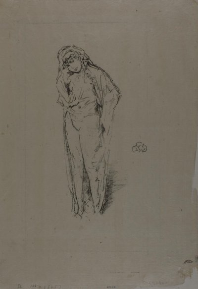 ドレープフィギュア、立ち 作： James Abbott McNeill Whistler