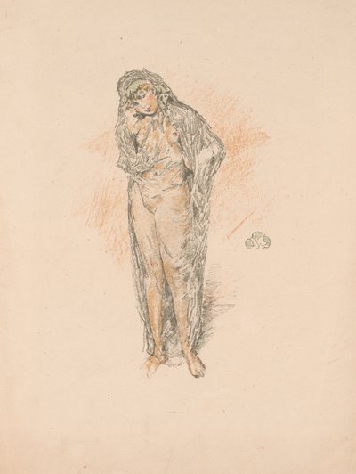 ドレープフィギュア、立ち 作： James Abbott McNeill Whistler
