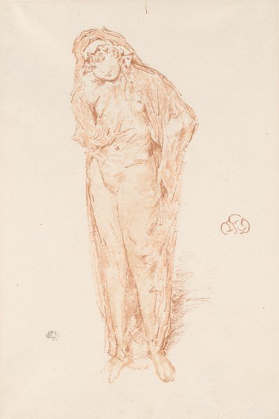 ドレープフィギュア、立ち 作： James Abbott McNeill Whistler
