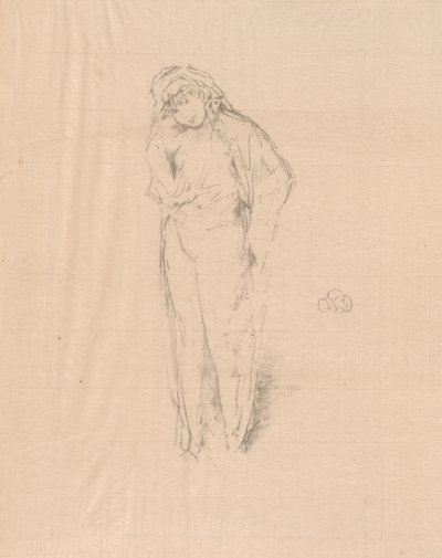 ドレープフィギュア、立ち 作： James Abbott McNeill Whistler