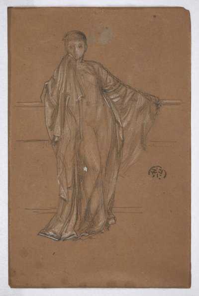 手すりのドレープ図 作： James Abbott McNeill Whistler