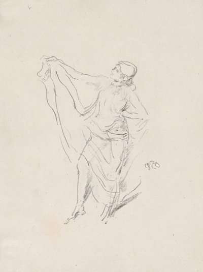 ドレープモデル、ダンス 作： James McNeill Whistler