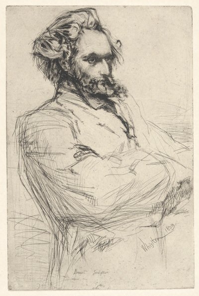 ドルエ、彫刻家 作： James Abbott McNeill Whistler