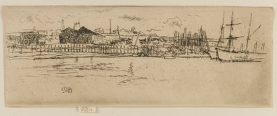 乾ドック、サウサンプトン 作： James Abbott McNeill Whistler