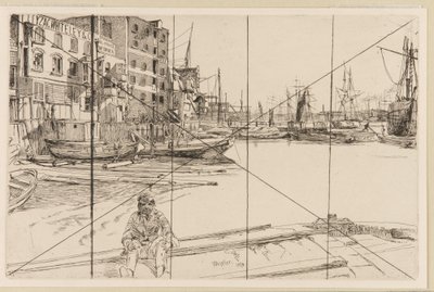 イーグル ワーフ (Tyzac Whiteley and Co.) 作： James Abbott McNeill Whistler