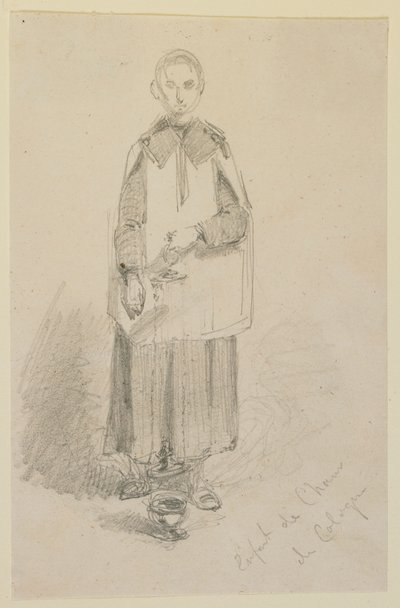 ケルン聖歌隊少年 作： James Abbott McNeill Whistler