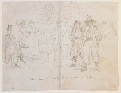 バーデンの大遊歩道に入った 作： James Abbott McNeill Whistler