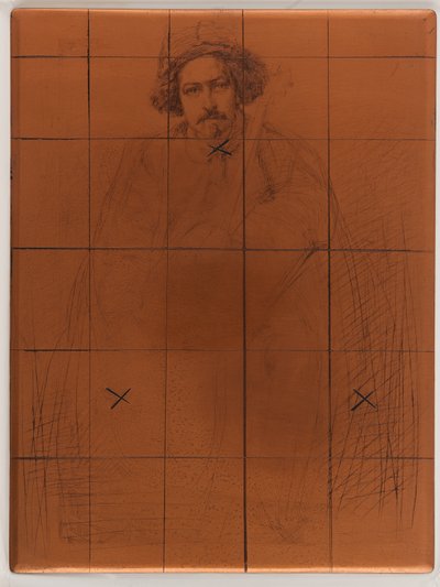 エッチングプレート：ベケ 作： James Abbott McNeill Whistler