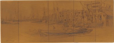 エッチングプレート：テムズウェアハウス 作： James Abbott McNeill Whistler
