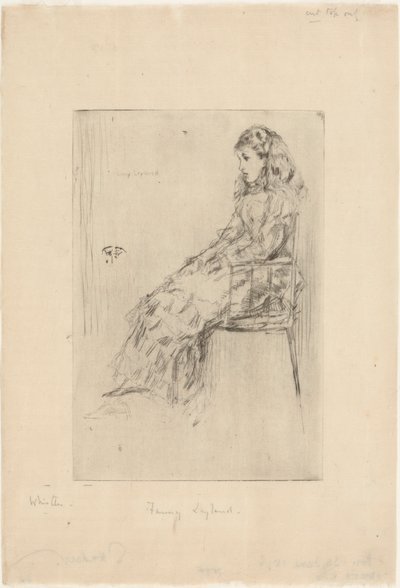 ファニー・レイランド 作： James Abbott McNeill Whistler