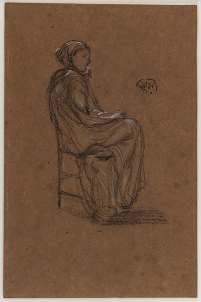 女性像、着席 作： James Abbott McNeill Whistler
