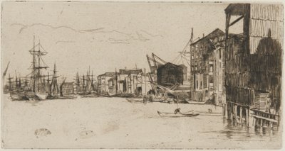 自由貿易埠頭 作： James Abbott McNeill Whistler